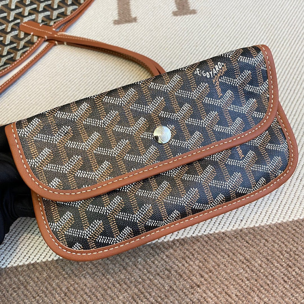 Goyard Saint Louis Tote Black/Tan