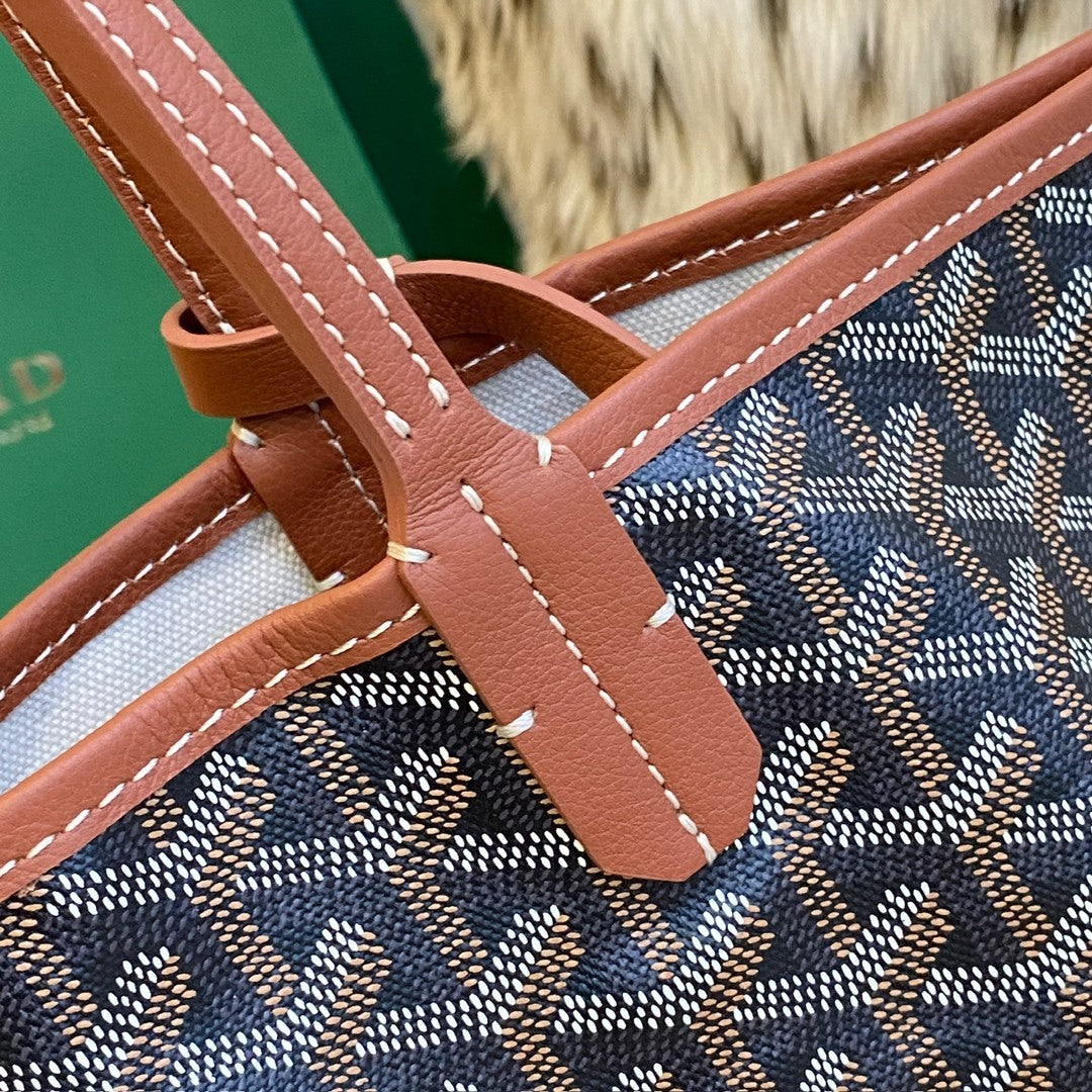 Goyard Saint Louis Tote Black/Tan