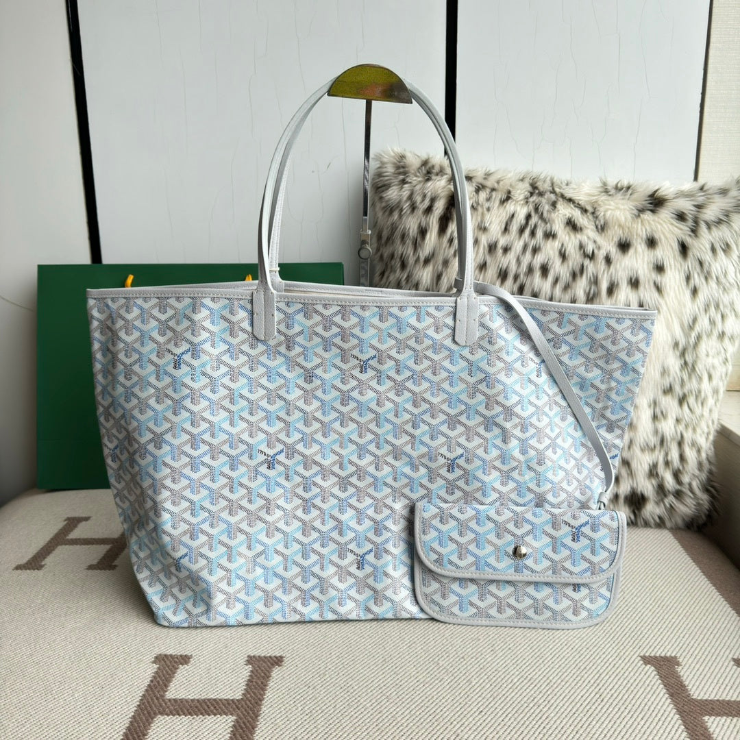 Goyard Saint Louis Tote Polar Blue