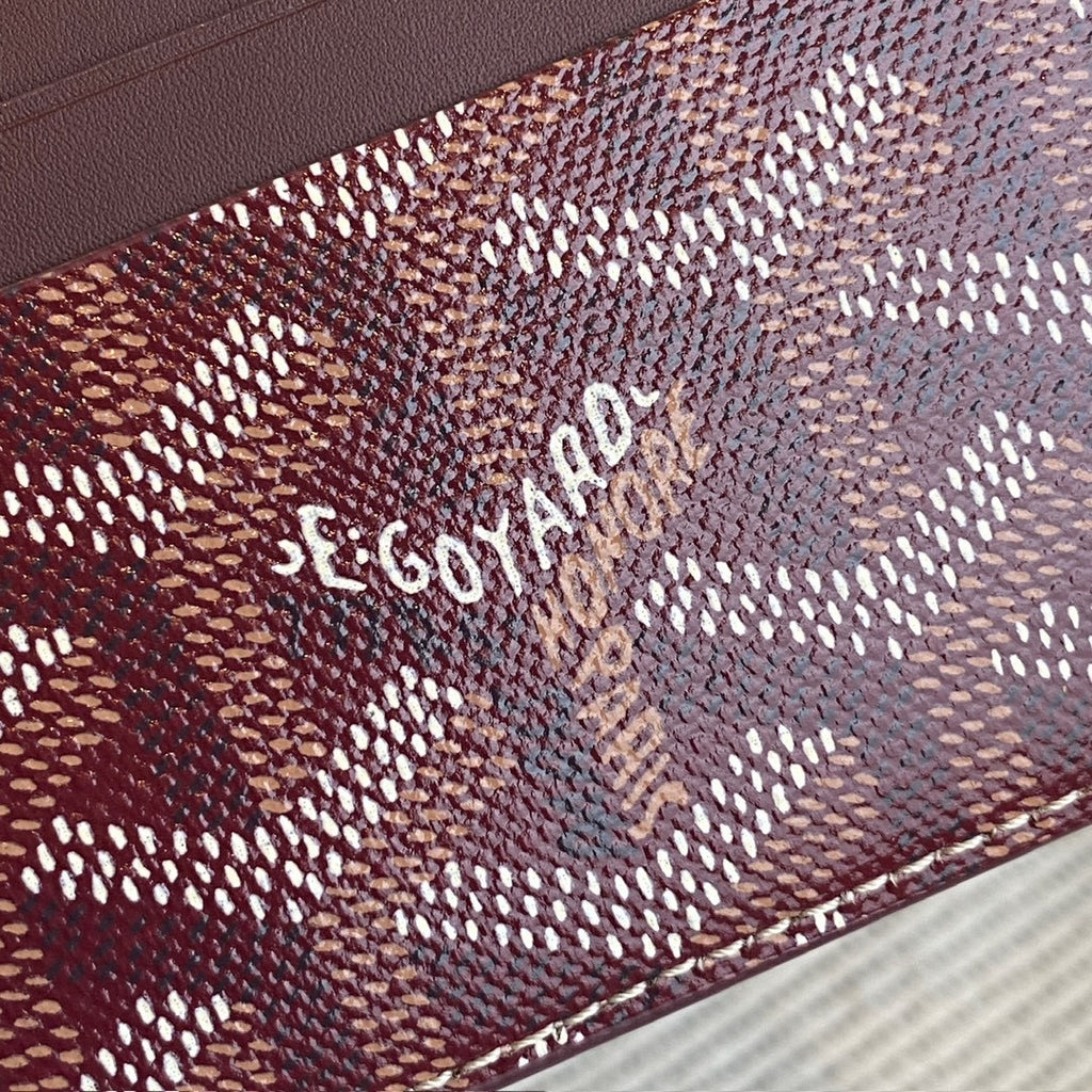 Goyard Saint Sulpice Cardholder Wine Red