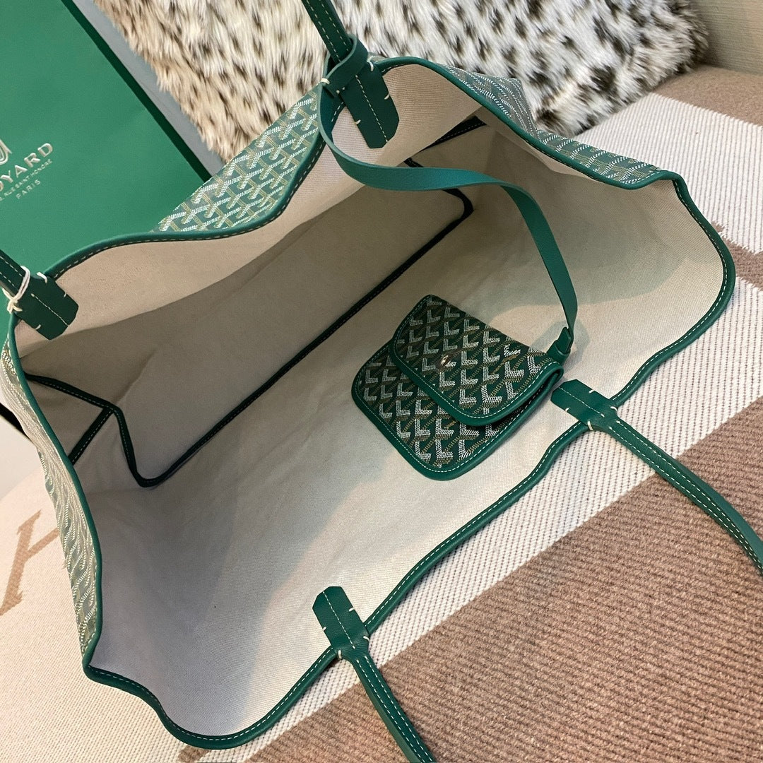 Goyard Saint Louis Tote Green
