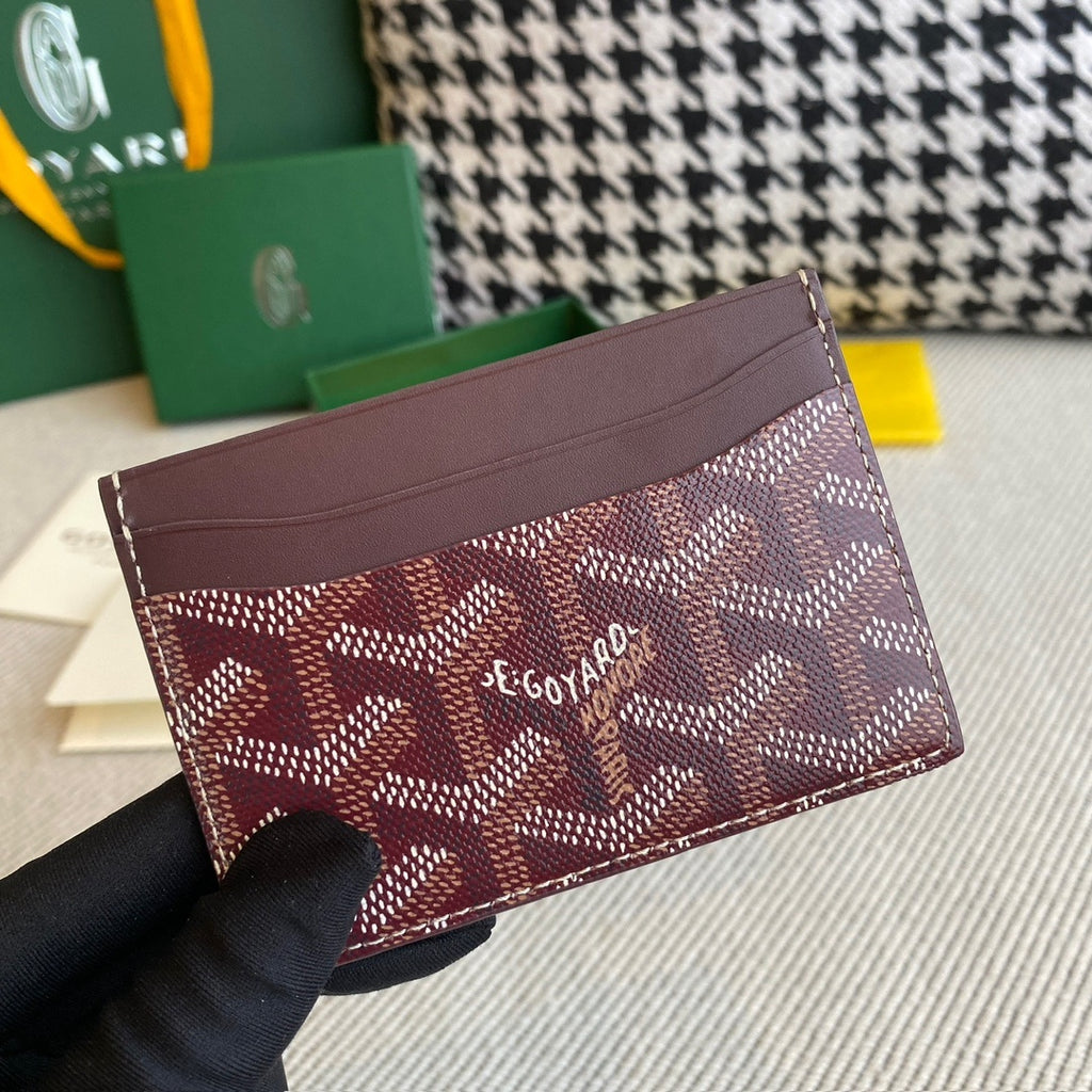 Goyard Saint Sulpice Cardholder Wine Red