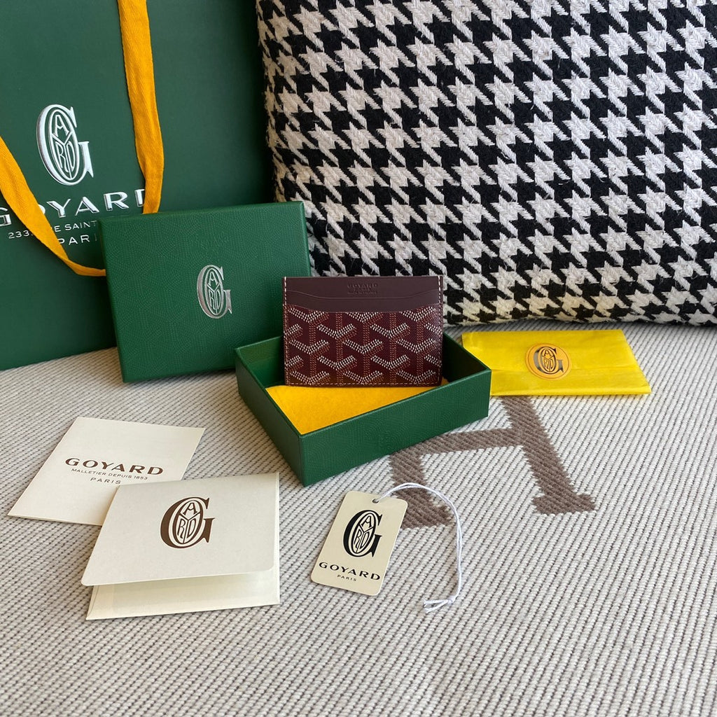 Goyard Saint Sulpice Cardholder Wine Red