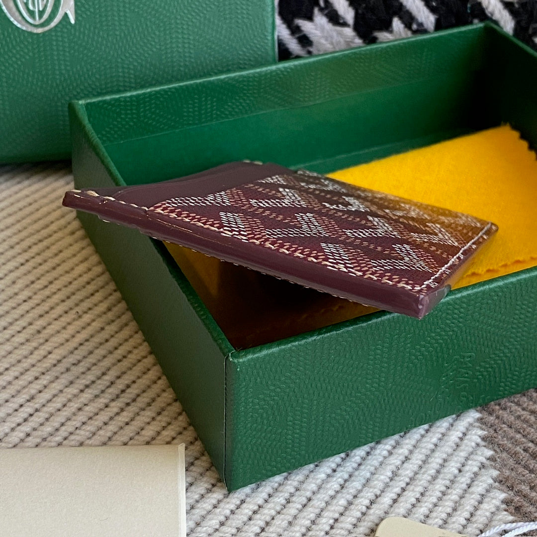 Goyard Saint Sulpice Cardholder Wine Red