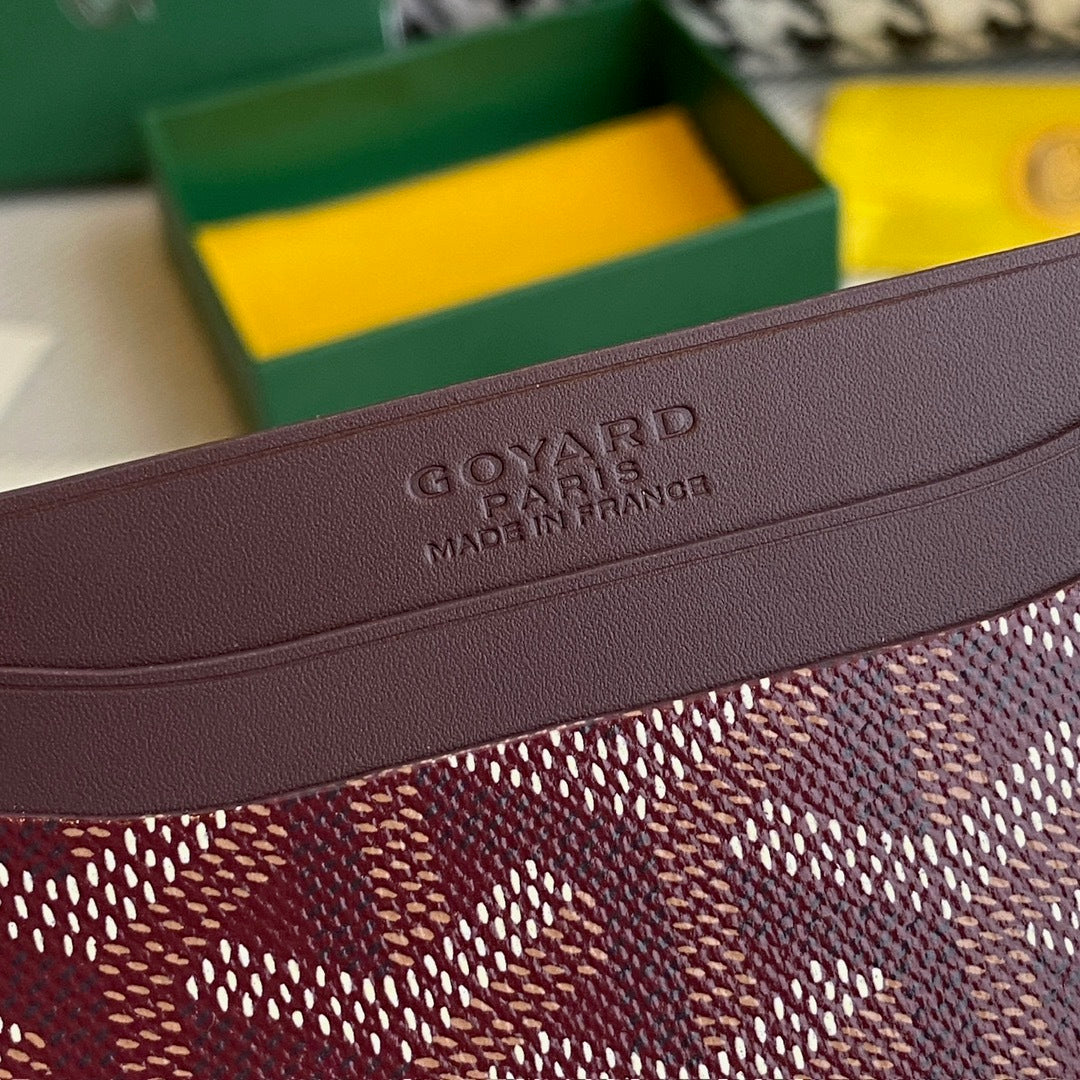 Goyard Saint Sulpice Cardholder Wine Red