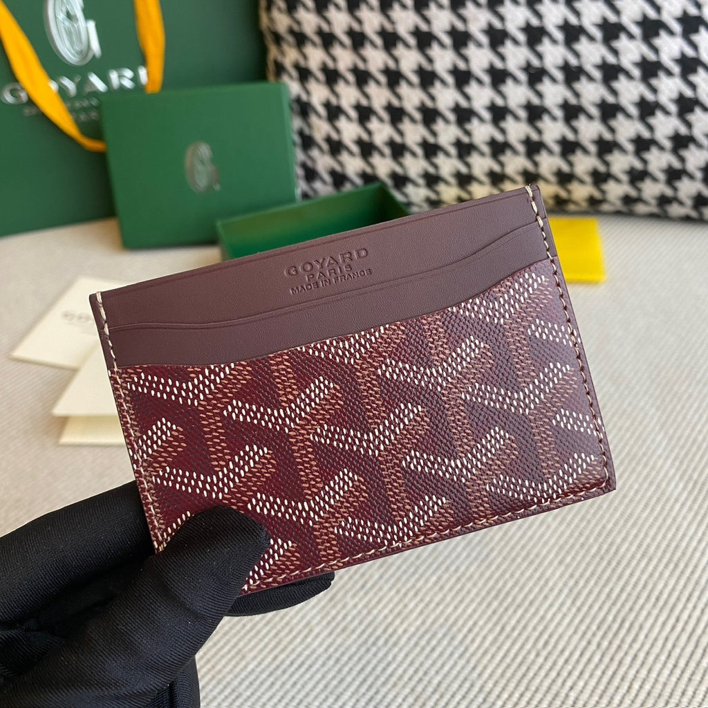 Goyard Saint Sulpice Cardholder Wine Red