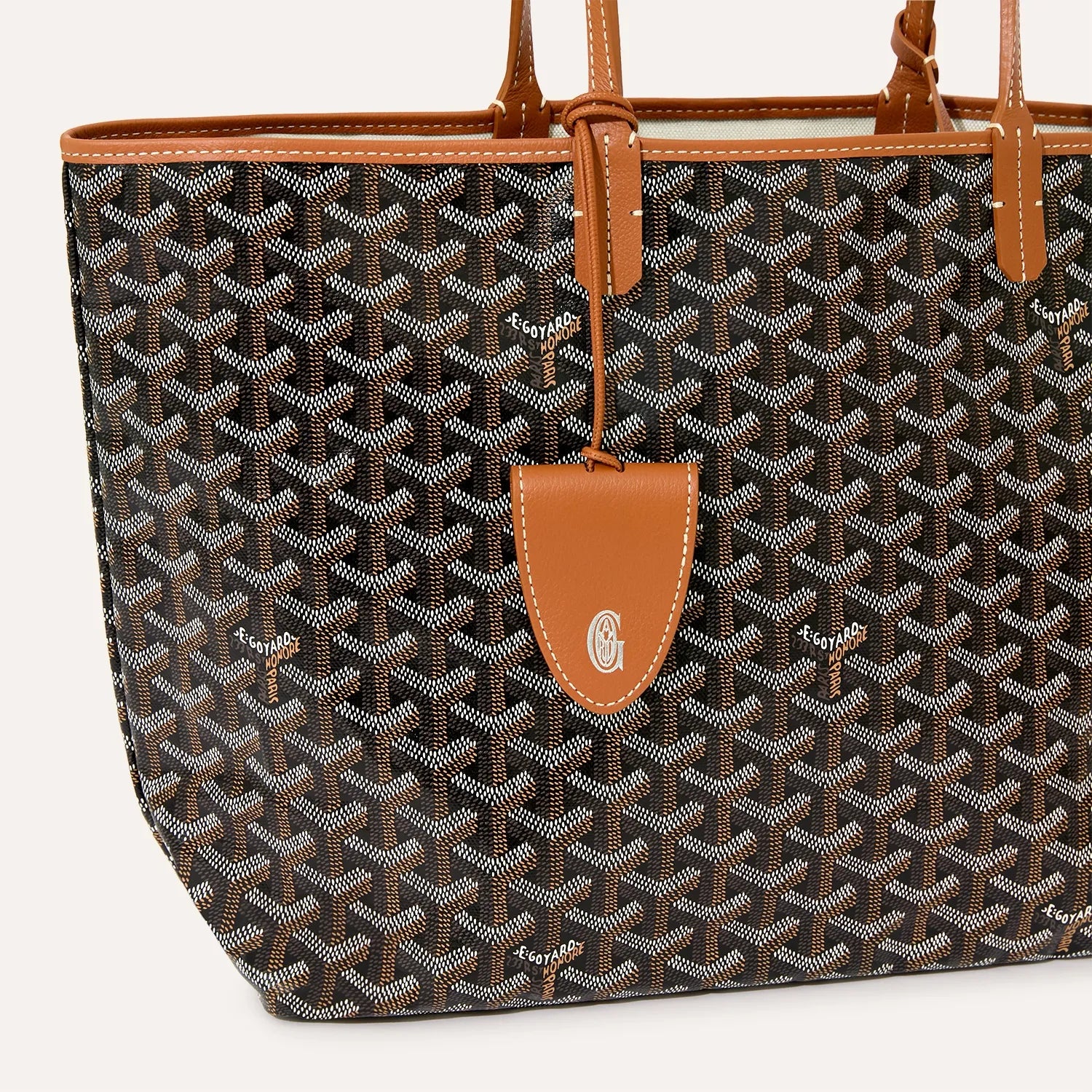 Goyard Saint Louis Tote Black/Tan