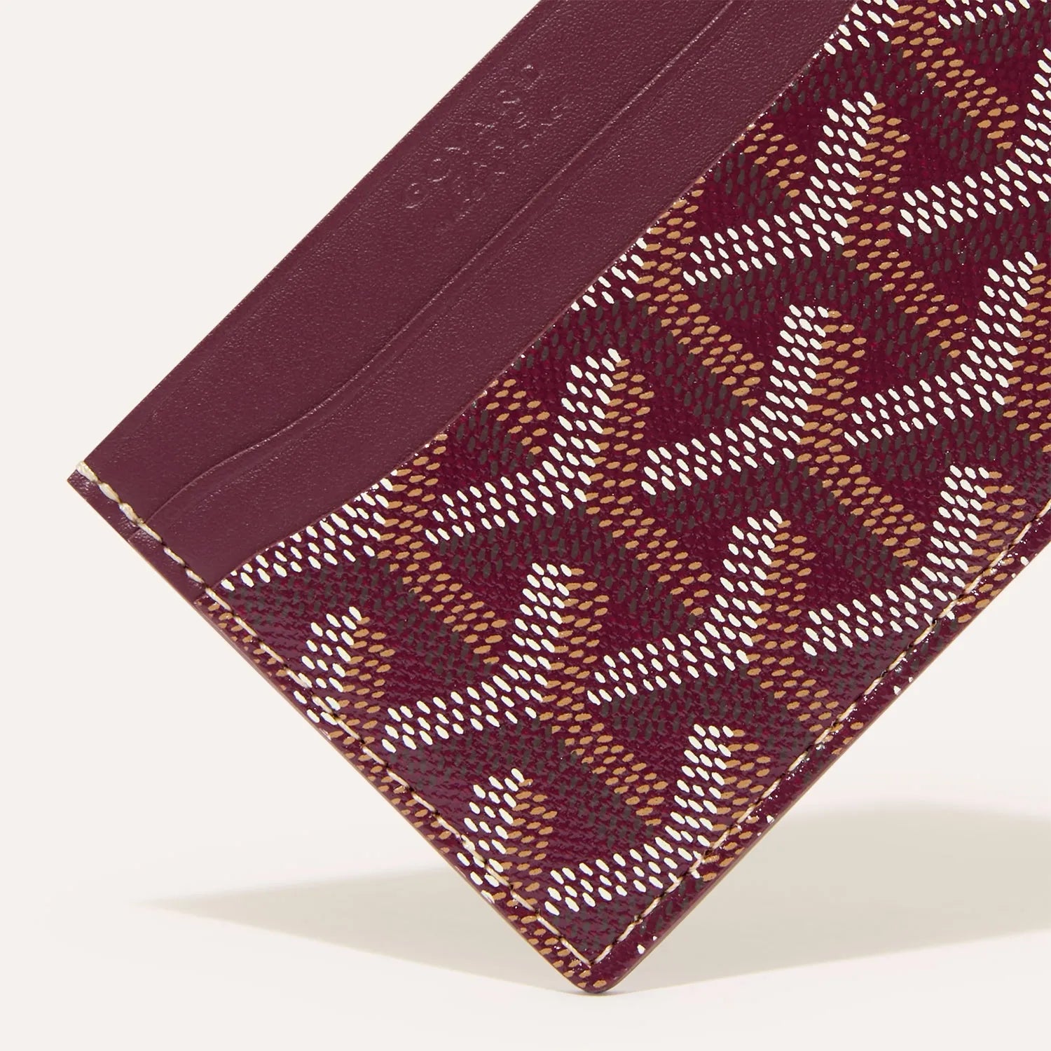 Goyard Saint Sulpice Cardholder Wine Red