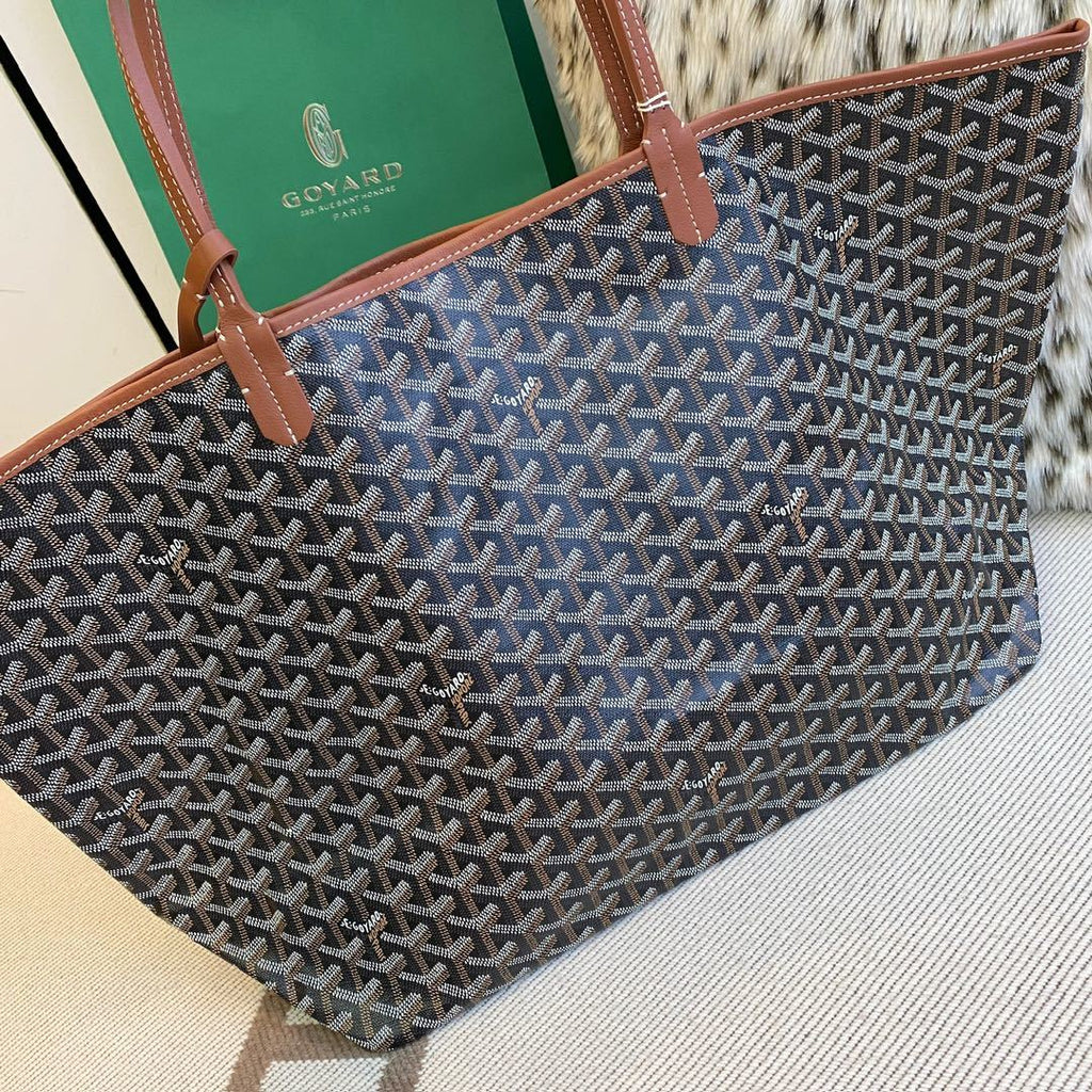 Goyard Saint Louis Tote Black/Tan