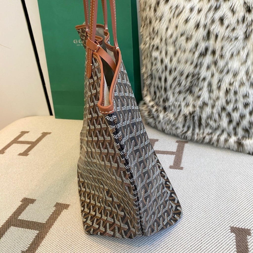 Goyard Saint Louis Tote Black/Tan