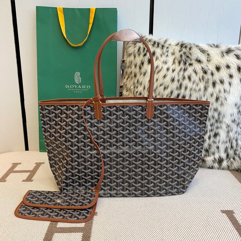 Goyard Saint Louis Tote Black/Tan