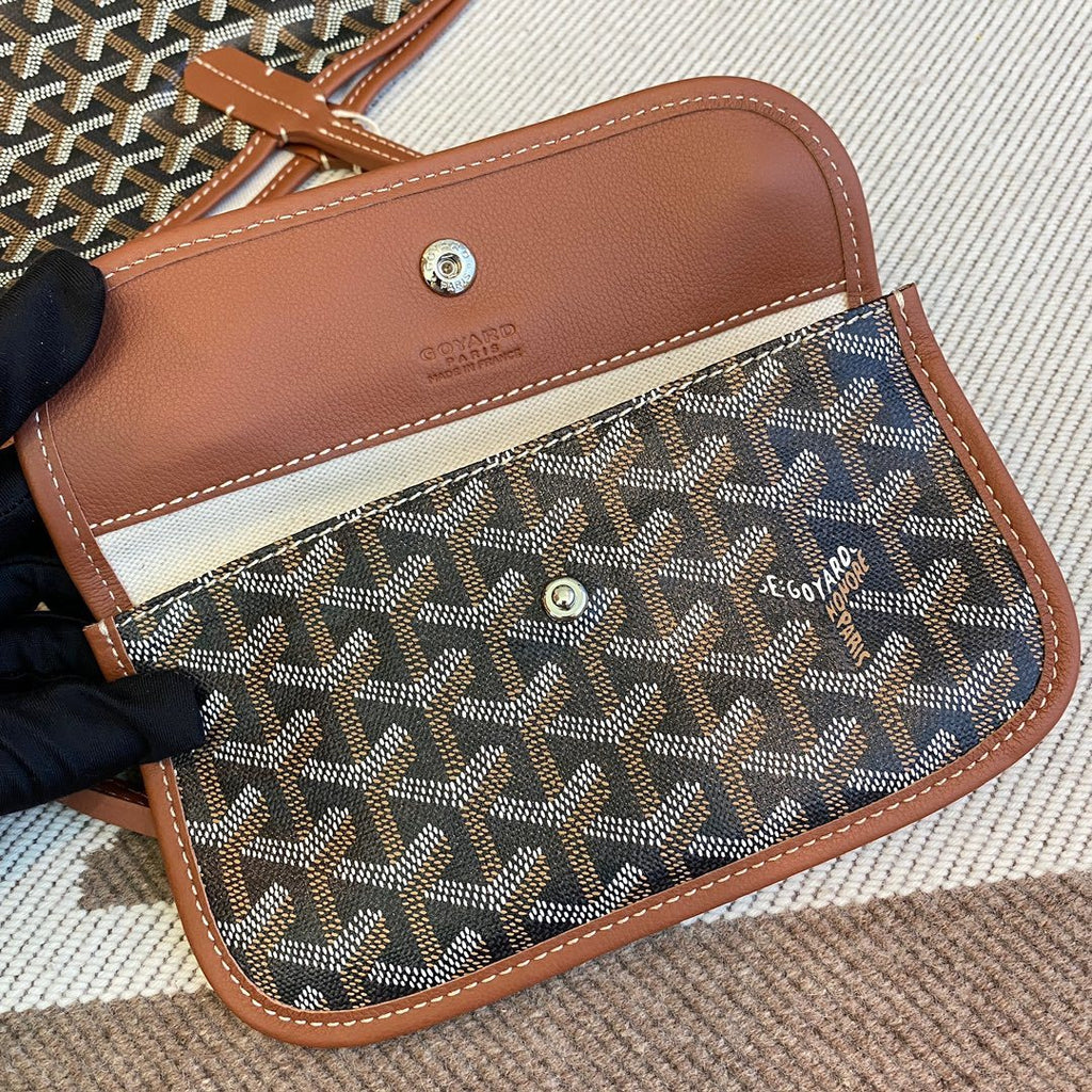 Goyard Saint Louis Tote Black/Tan